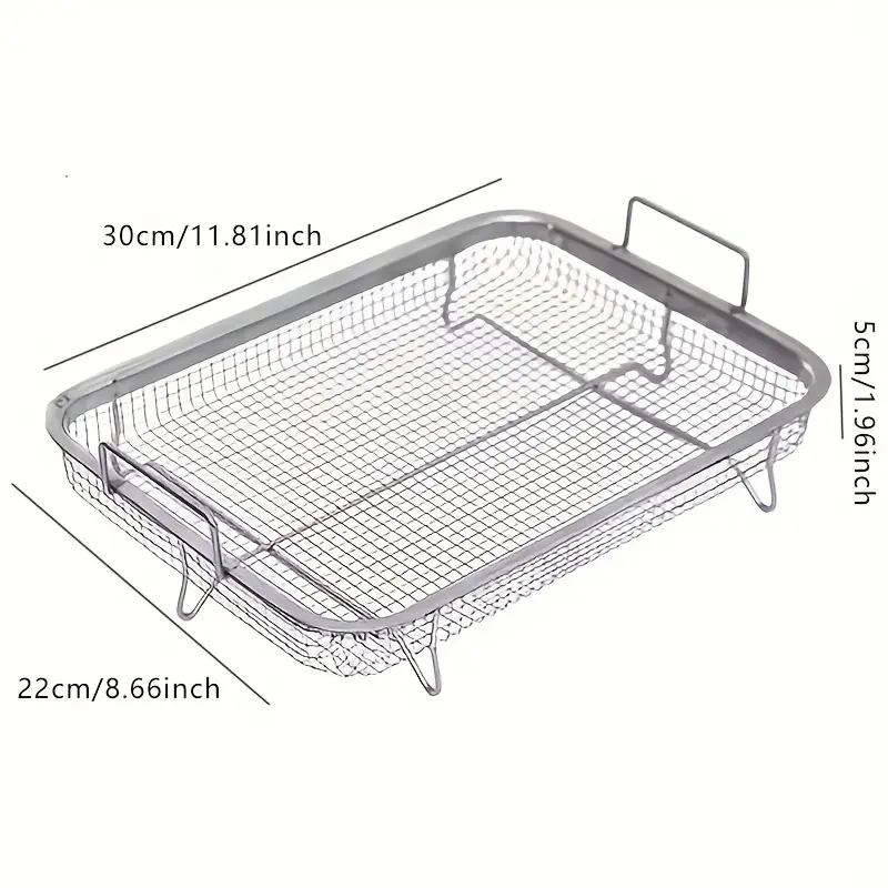 Baking Broiler Grill Rack Roasting Drip Pan Tray Set Bbq Oven Cookware  Kitchen