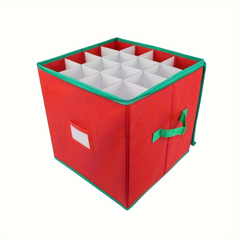 Christmas Ornament Storage Box 4 Layers Organizer With - Temu