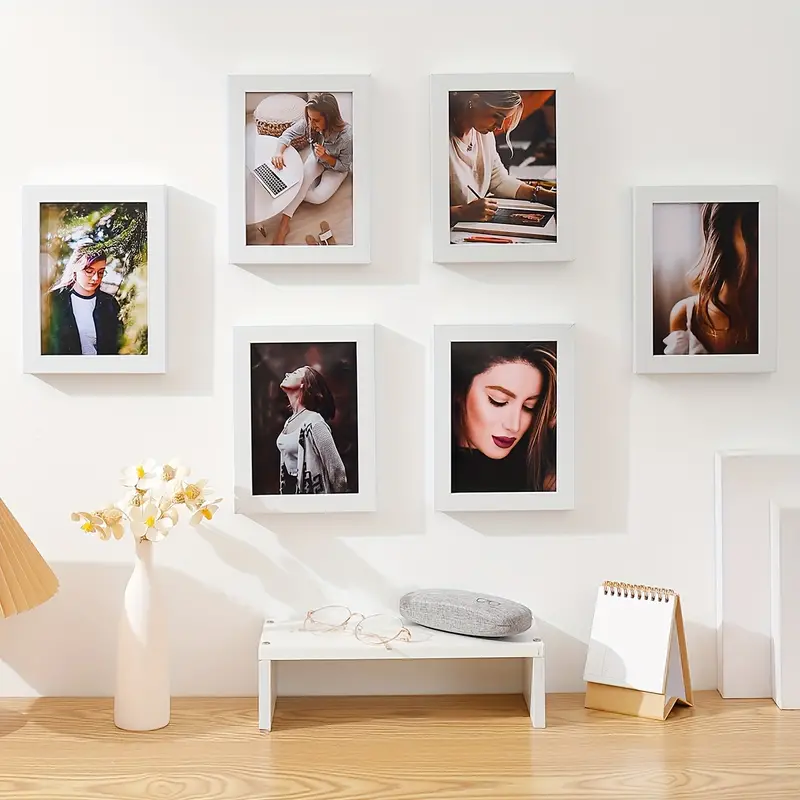 6 Stück Weißer Fotorahmen, Kreatives Geschenk, Gedenk-Fotorahmen, Kleiner  Fotorahmen Zum Aufhängen, Wanddekoration - Temu Luxembourg