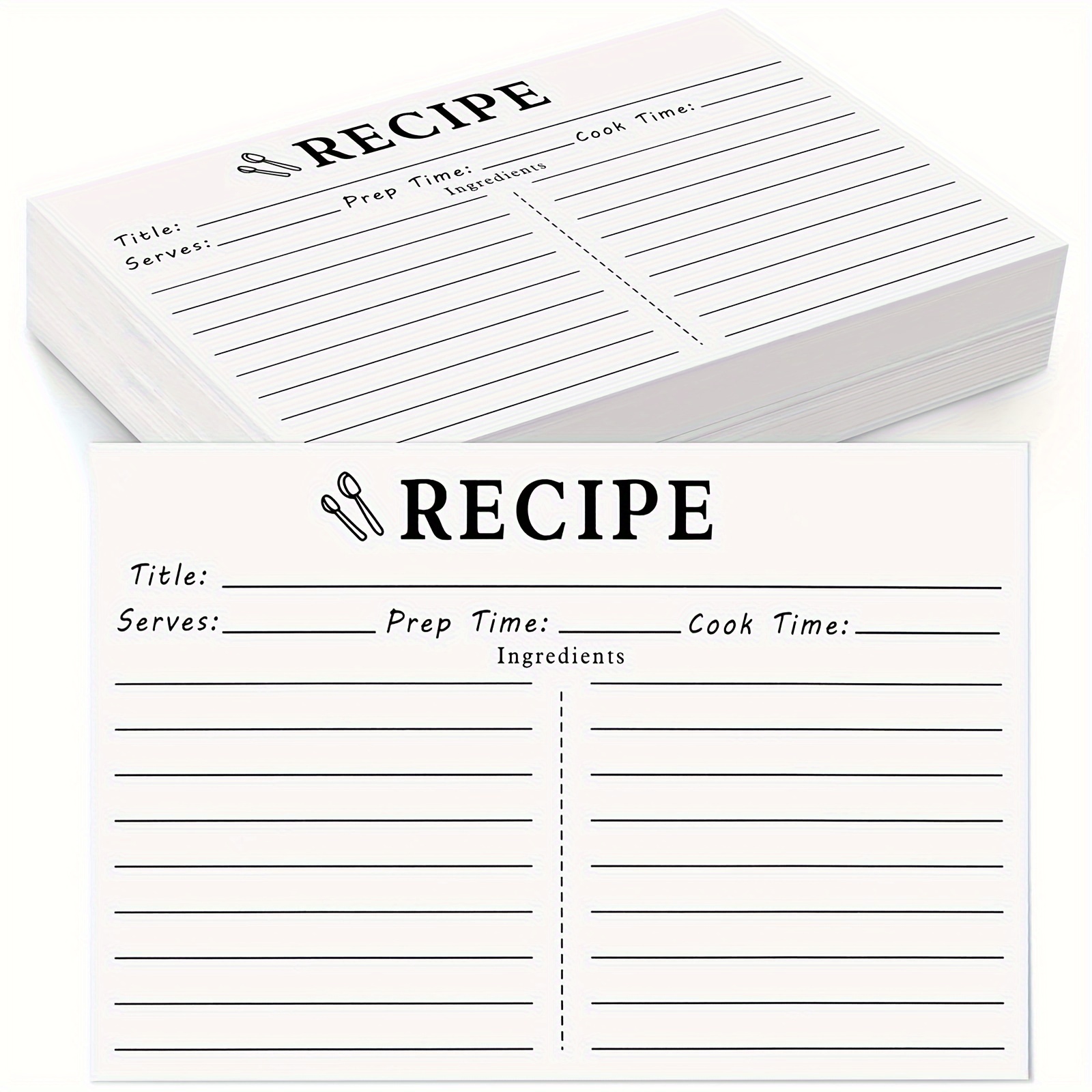 Kitchen Recipe Card Set Diy Recipe Card Recipe Card Box For - Temu United  Kingdom