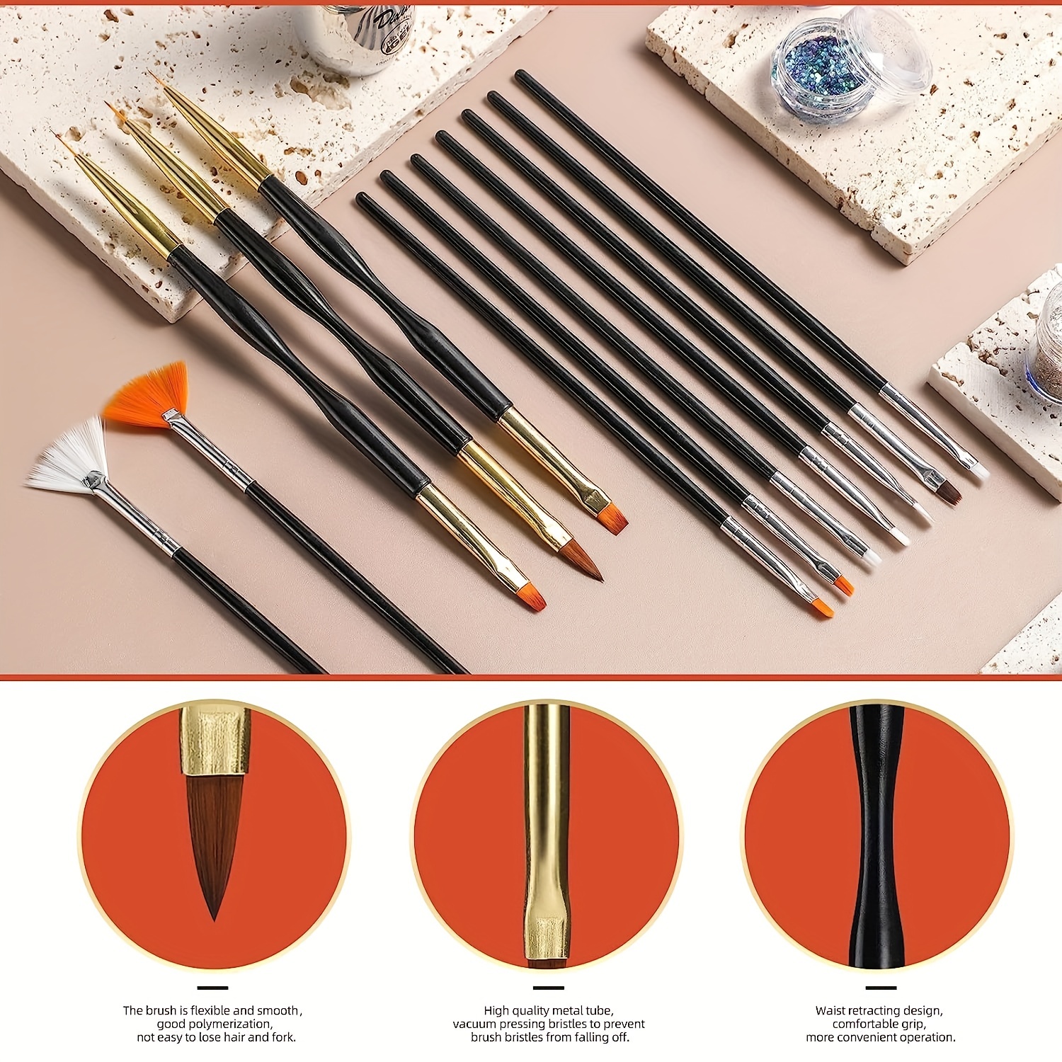 Nail Design Brush Liner Painting Pen Full Art Accessories