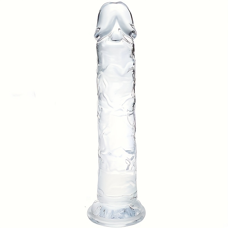 Realistico pene in gomma trasparente realistico dildo naturale trasparente  sex toy per donna grande ventosa,17 cm didlo coda uomo piccolo dildo