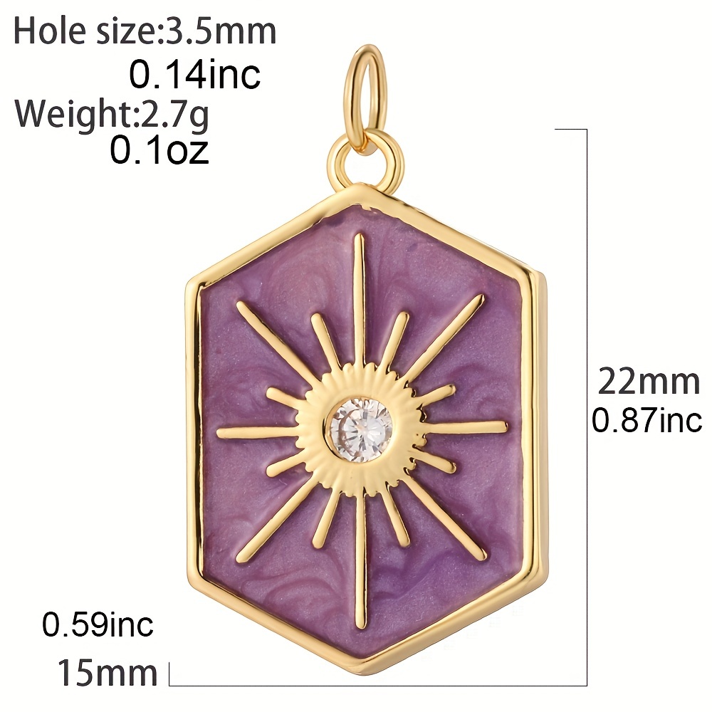 Sun Star Moon Geometric Charms For Jewelry Making Supplies - Temu