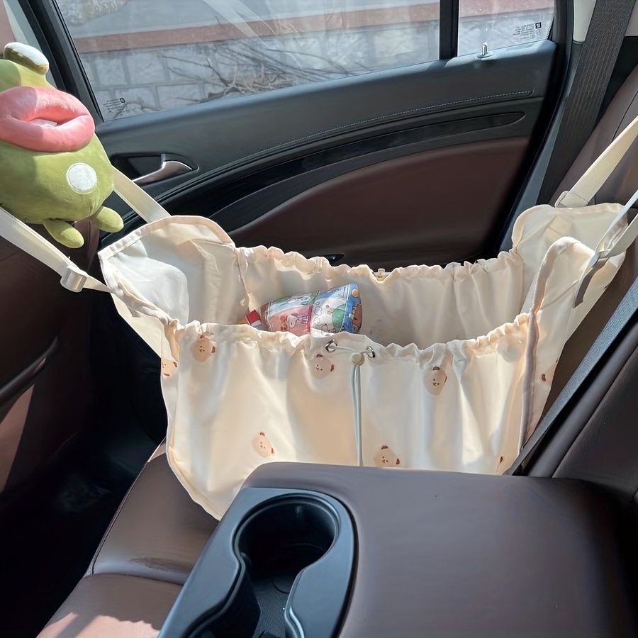 Cute Cat Pattern Car Roof Hanging Storage Bag Car Travel - Temu