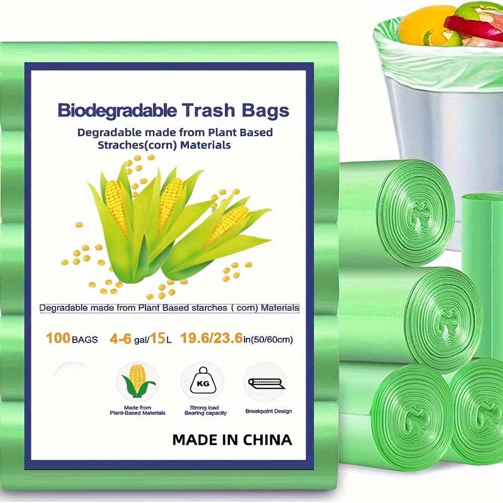 Paquete de 10 un de bolsas compostables y biodegradables