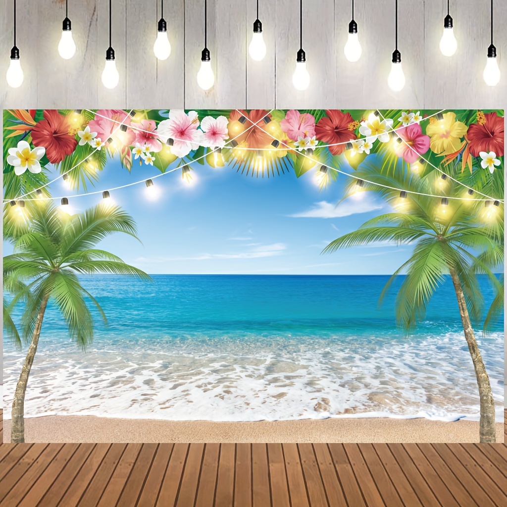 Hawaiian Beach Party Supplies Set Tropical Beach Decorations - Temu New  Zealand