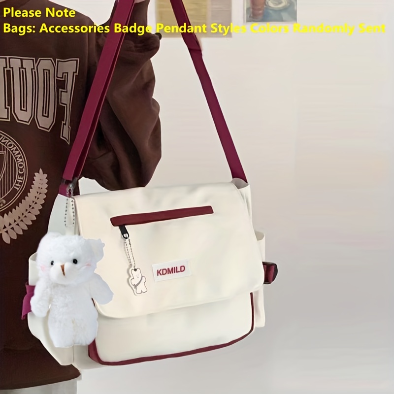 Fashion Nylon Crossbody Bag Large Capacity Shoulder Bag Hiking Travel  Messenger Bag