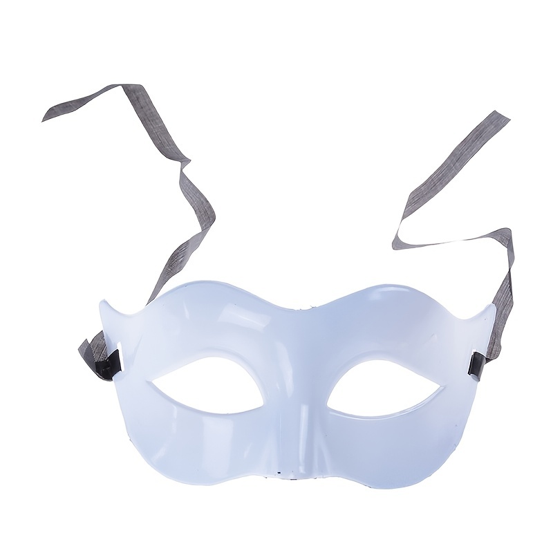 Demi-masque blanc en plastique adulte : Deguise-toi, achat de Masques