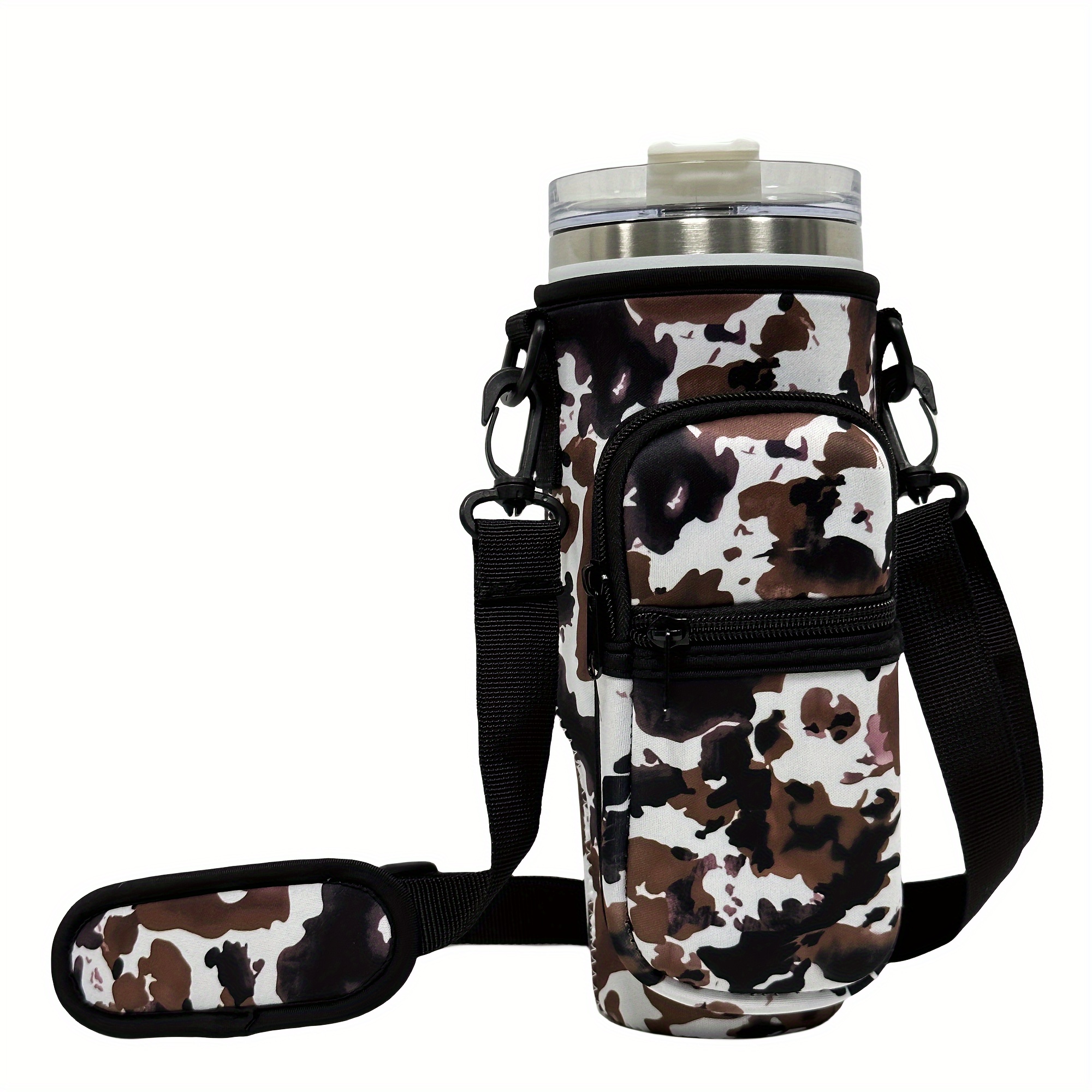 Colorful Insulated Sleeve for 40oz Cup w/ Pocket - Pattern Printed Holder