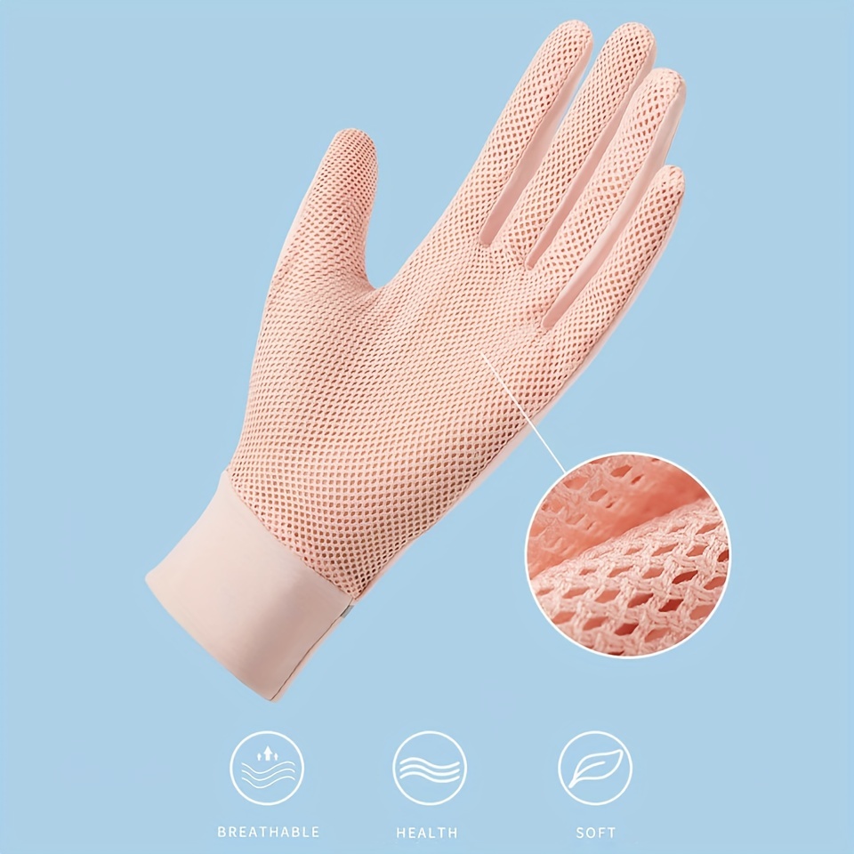 unisex uv protección fingerless guantes upf 50 verano sol guante