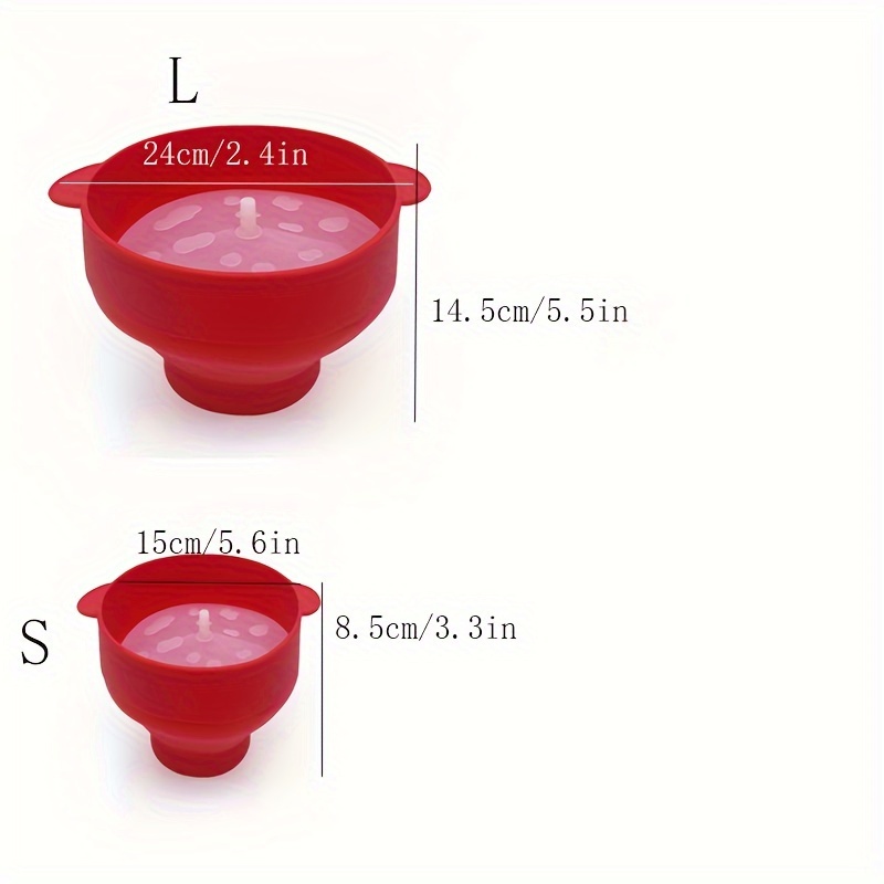 High temp Resistant Microwave Popcorn Bucket Large Silicone - Temu