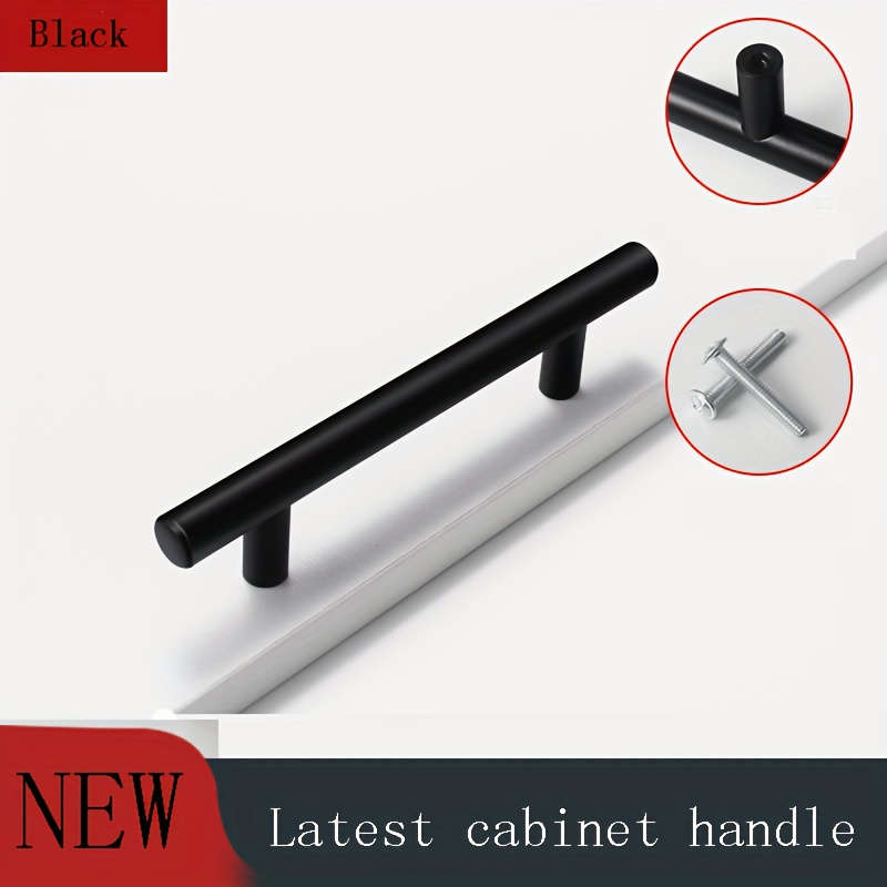 40 Pack | 5'' Cabinet Pulls Matte Black Stainless Steel Kitchen Drawer  Pulls Cabinet Handles 5”Length, 3” Hole Center