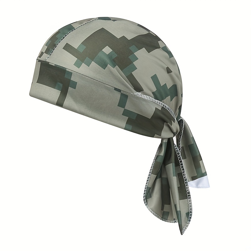 1pc Men's Camouflage Shawl Sun Hat, Outdoor Face And Neck Protection Sun  Hat Fishing Hat, Jungle Protective Hat Detachable