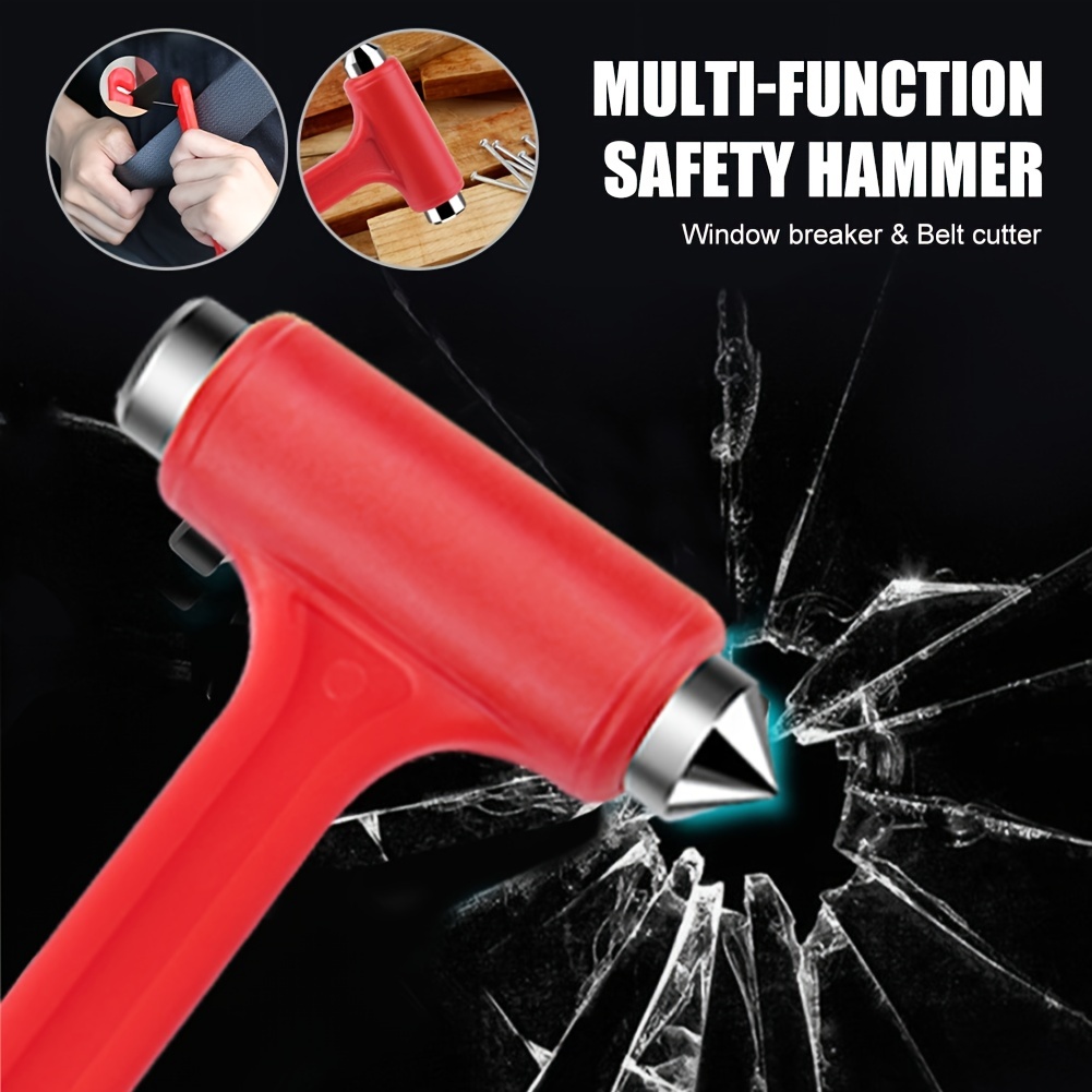 3-in-1 Compact 5 Emergency Window Punch, Hammer Seat Belt Cutter - Auto  Emergency Tools
