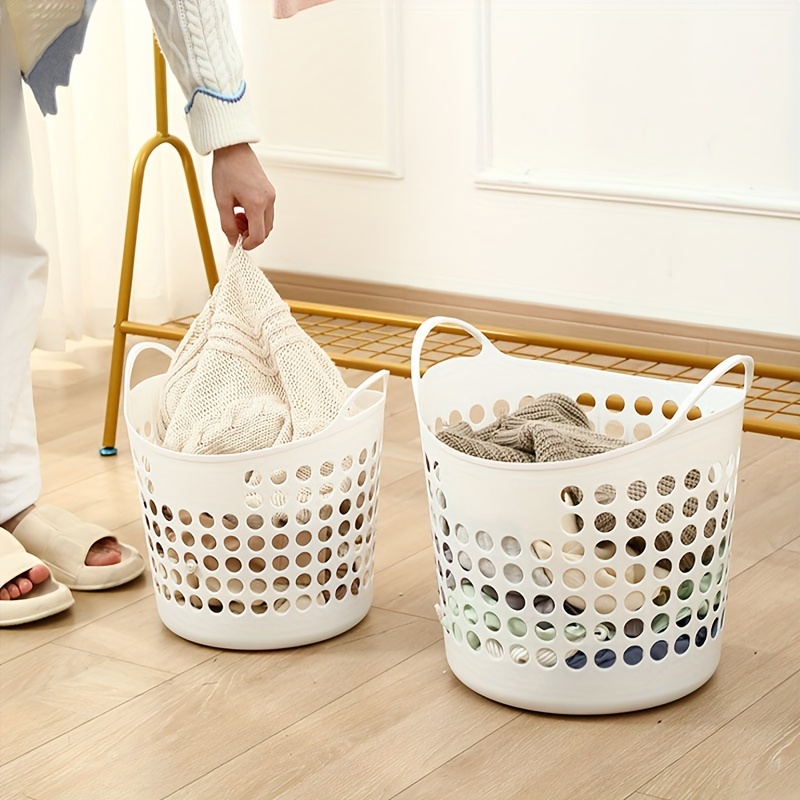 Plastic Laundry Basket Large Household Portable Laundry - Temu