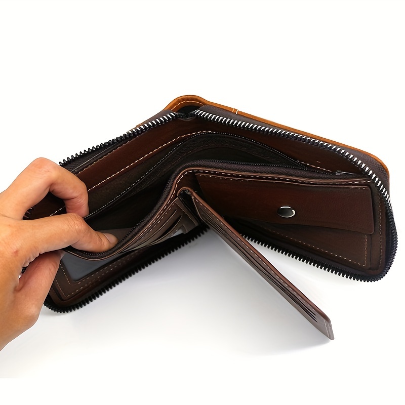Comprar Billetera para hombres Billetera corta para hombres Juventud para  hombres Moda simple Multi-Card Litchi Pattern Horizontal Seam Stitching  Wallet