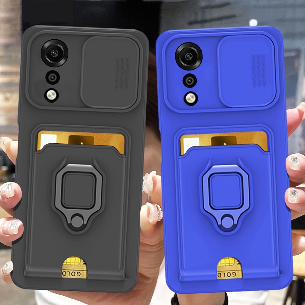 Oppo A38 / A18 Flip Phone Case Pu Leather Zipper Pocket - Temu