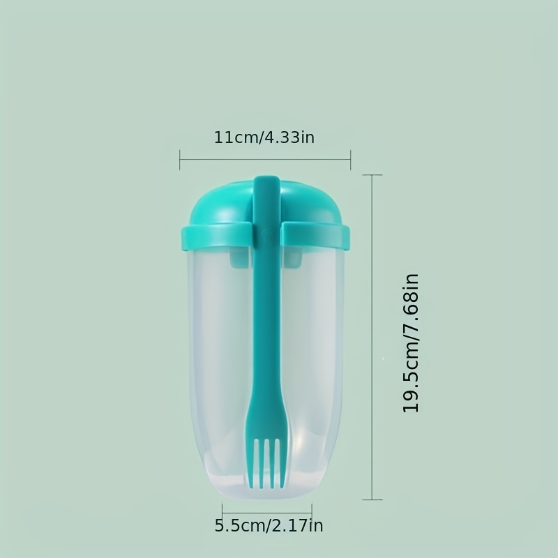 Salad Cup Salad Meal Shaker Cup Plastic Health Salad - Temu