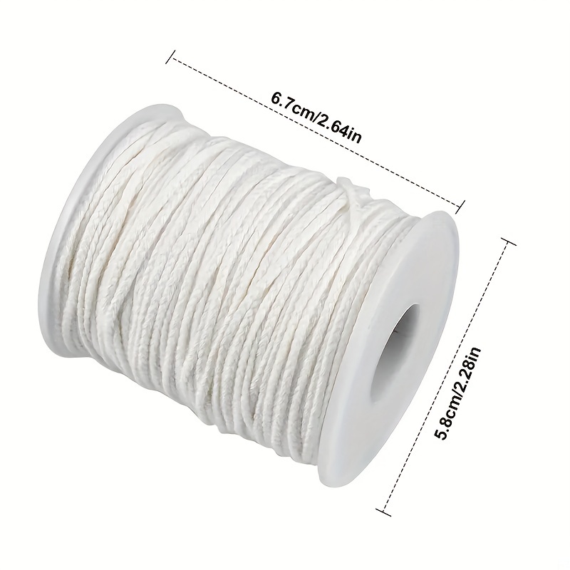 61m Cotton Candle Wick Roll Core Smokeless Aromatherapy Cylindrical Candle  Thread Handmade Candle Making Kit DIY