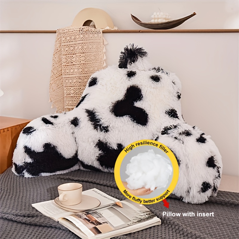  Backrest Reading Pillow with Arms,Plush Big Backrest