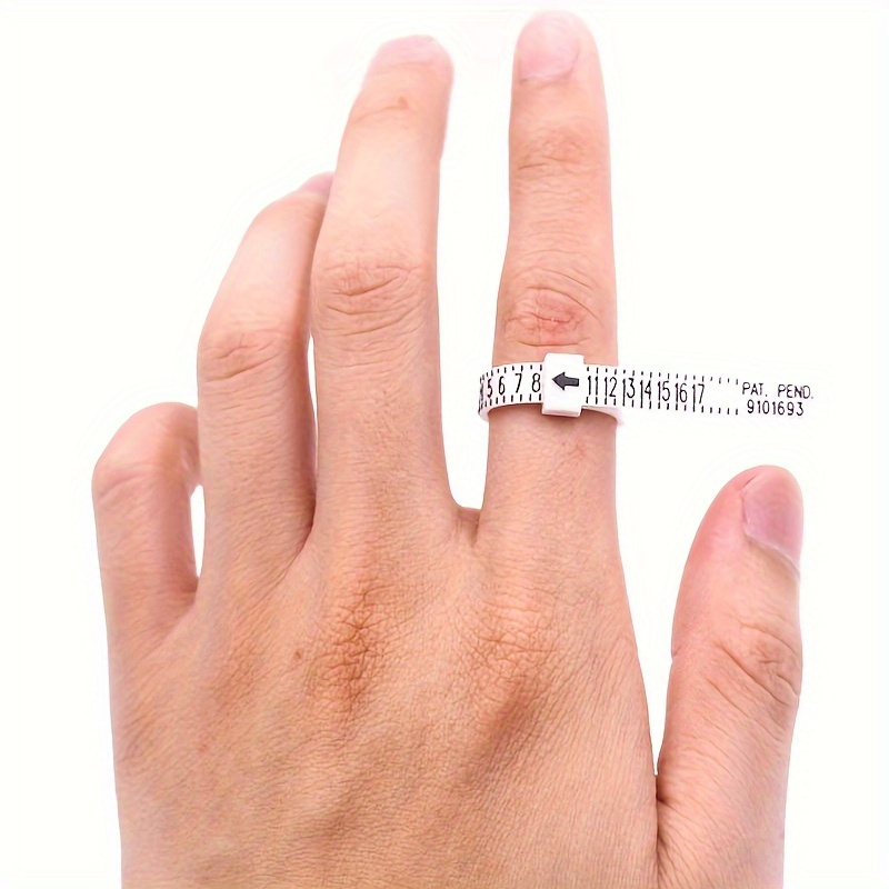 Black Ring Size Measurement Set Reusable Finger Size - Temu