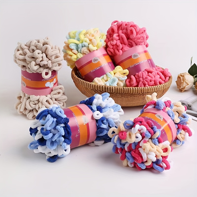 60m Imitation Teddy Curly Yarn Super Soft Crochet Wool Thread DIY Needle  Baby Clothes Doll Animal