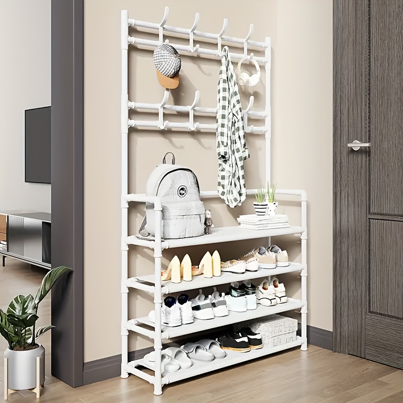 HEMNES Shoe cabinet with 4 compartments, white, 42 1/8x39 3/4