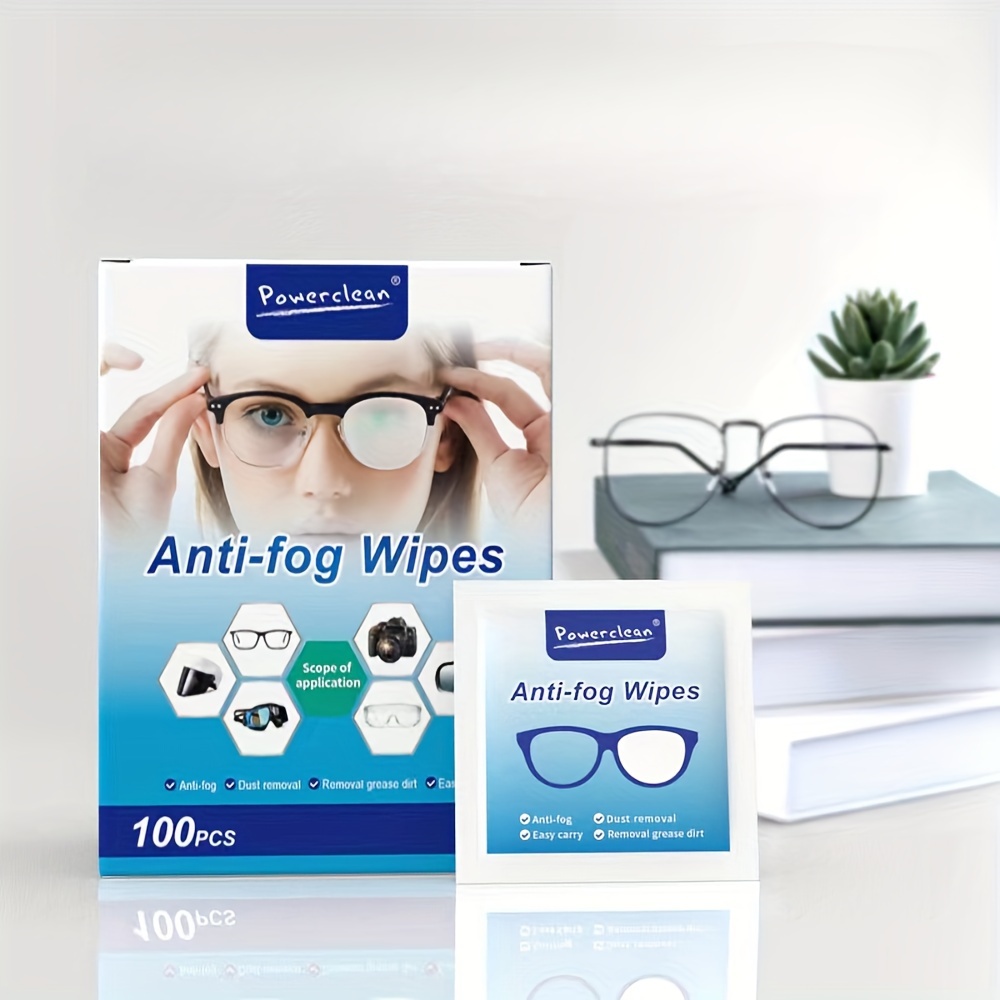 Toallitas limpiadoras de lentes para lentes: 200 toallitas de limpieza para  gafas envueltas individuales prehumedecidas | Limpiador de gafas limpia de