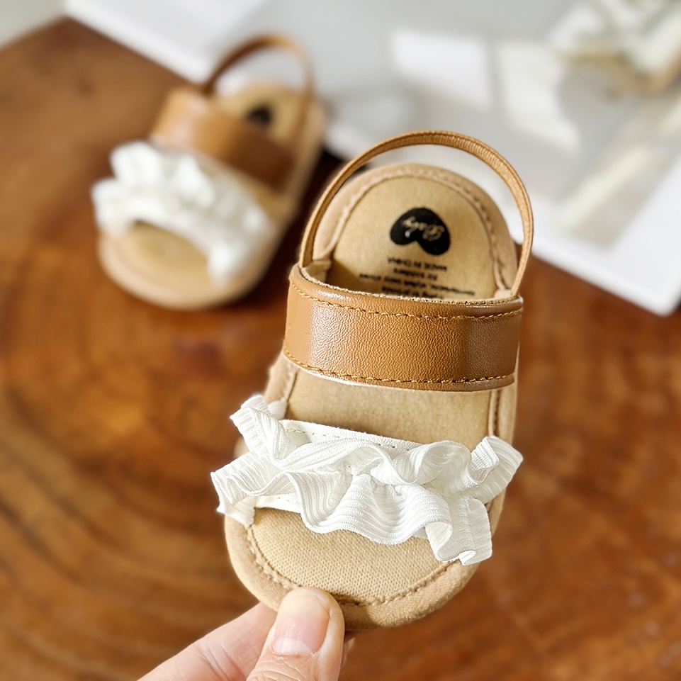 Sonsage Infant Baby Girls Summer Sandals Newborn Bowknot Crib Sandal Pink  Outdoor Beach Toddler Pu Leather Soft Rubber Sole Dress Flats First Walker  Shoes 3-6 Months: Amazon.co.uk: Fashion
