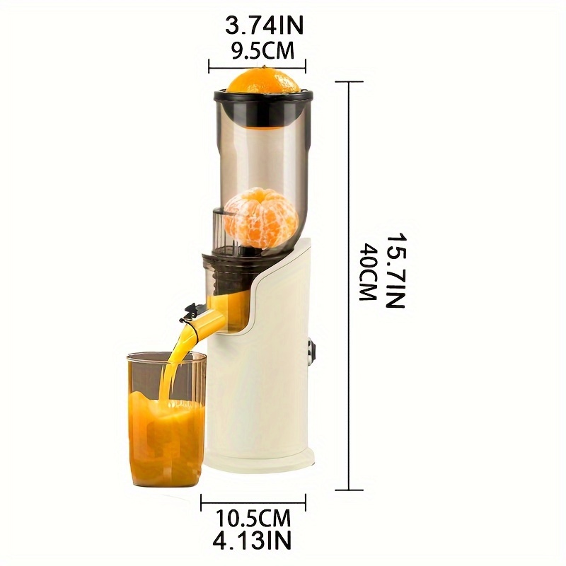 Slow Electric Juicer Machine, 90Mm Large-Caliber Slag Juice