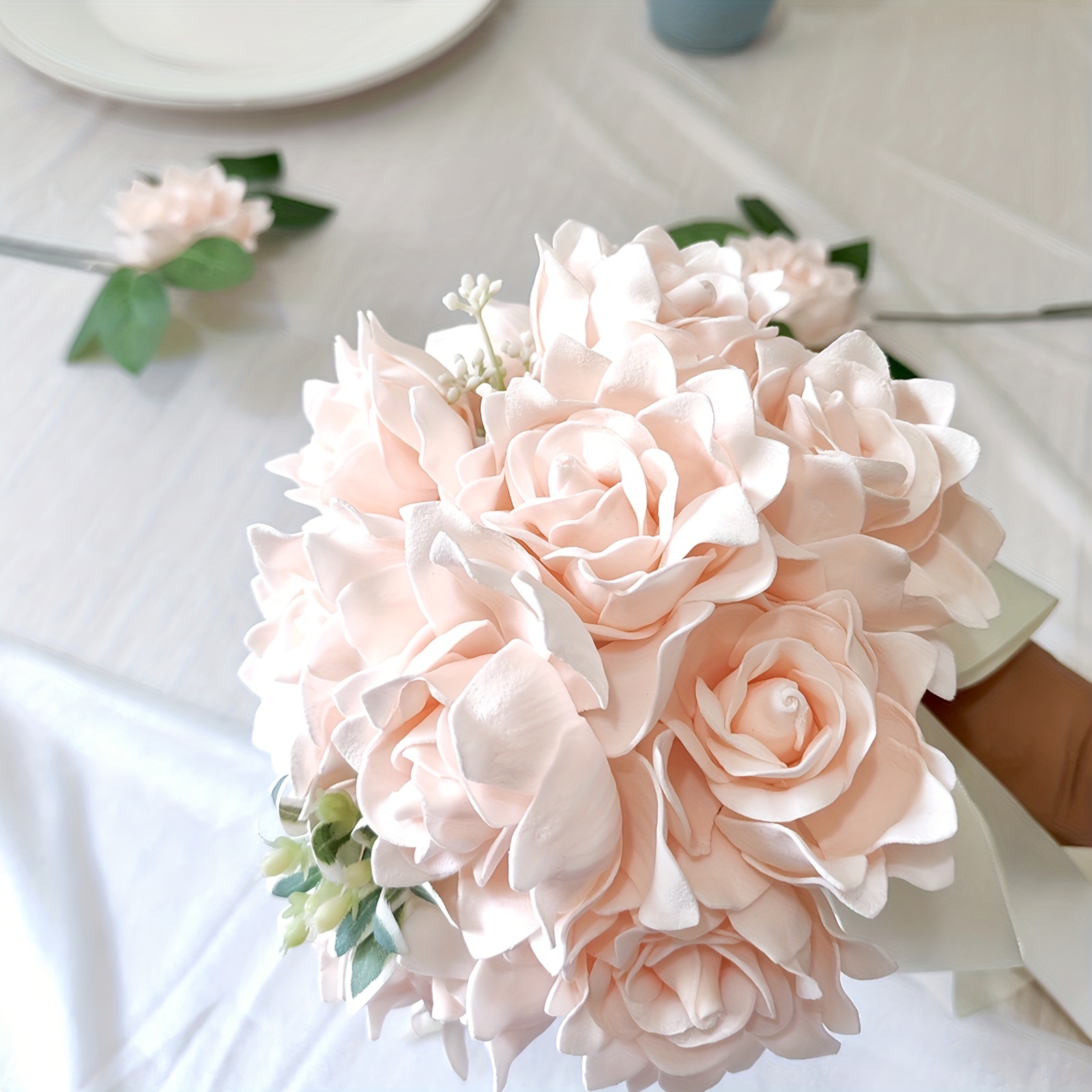 White Artificial Gardenia Flower Arrangements Perfect For - Temu