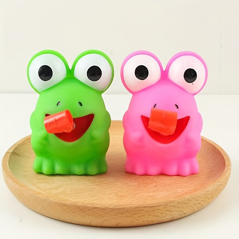 FRCOLOR 4Pcs Frog Shaped Toy Lovely Squeeze Toy Party Relaxing