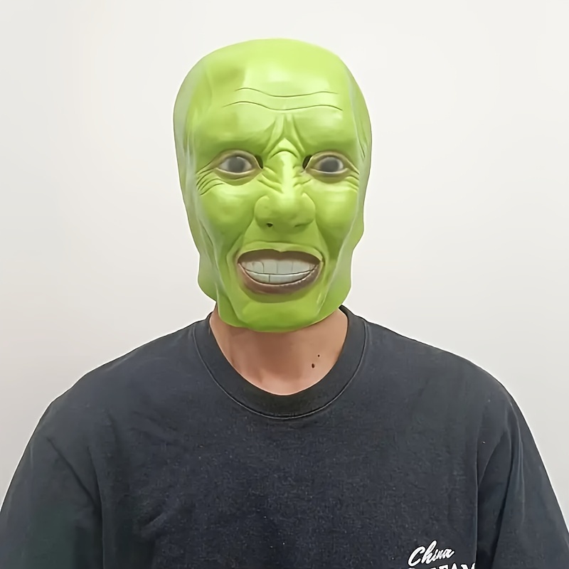 Latex Realistic Classic Horror Green Demon Mask Funny Clown - Temu