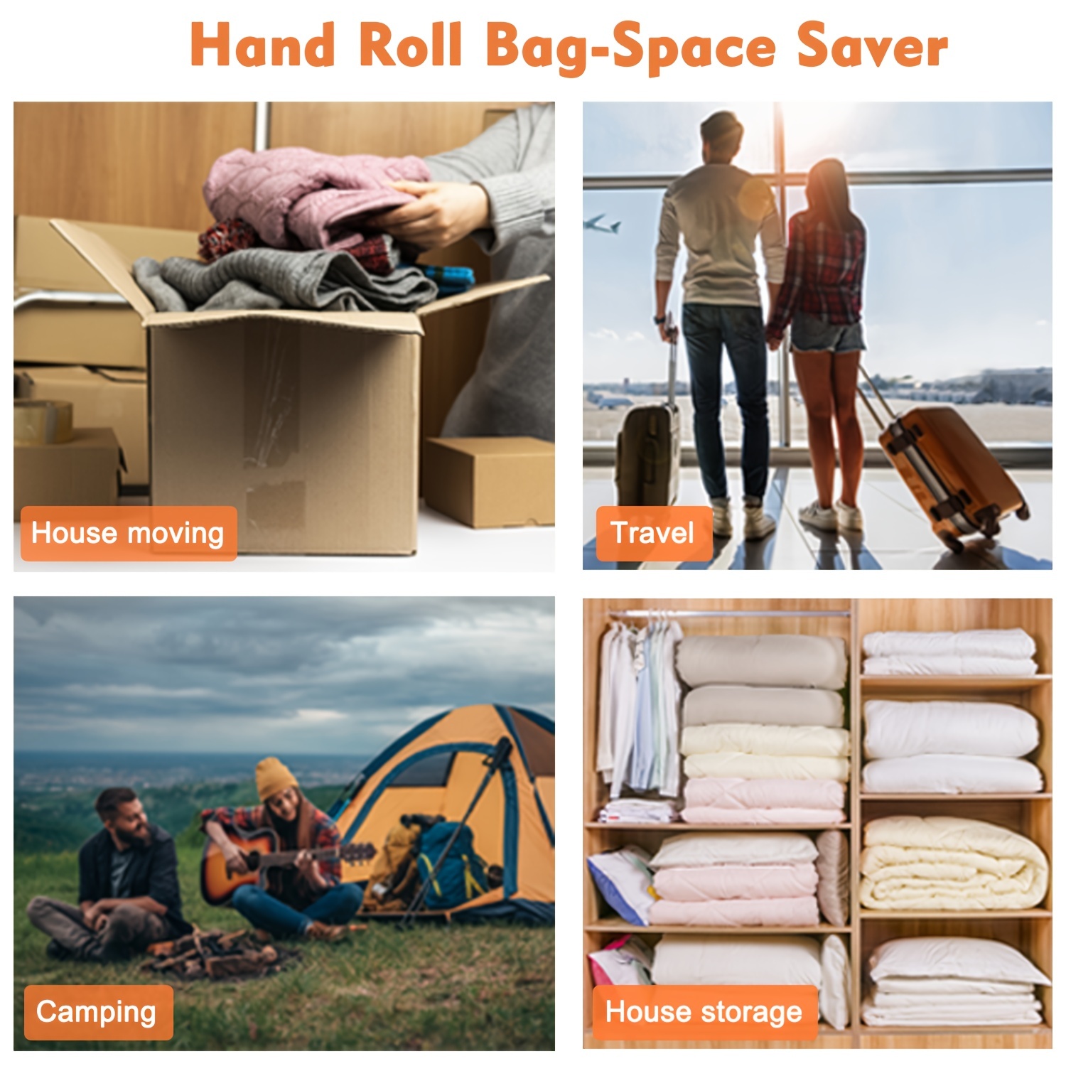 Compression Bags For Travel, Travel Accessories, Space Saver Bags