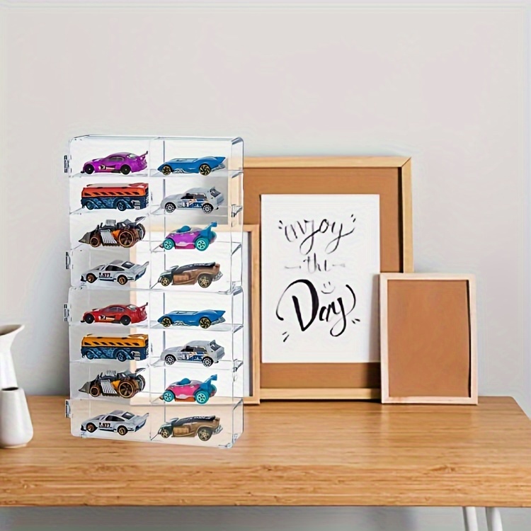акриловая витрина на 16 отсеков, витрина для колес, автомобилей, офисных и домашних украшений, детали 1