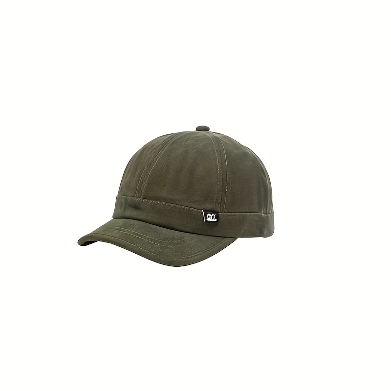 Men's Short Brim High Baseball Cap