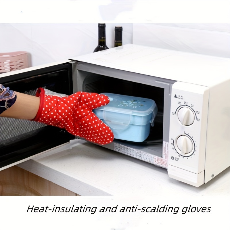 1pc Oven Heat Insulation Gloves, Thickened Non-slip Baking Kitchen