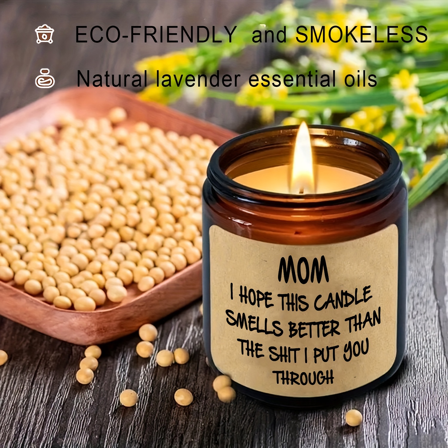 1pc Scented Candles,aromatherapy Glass Jar Candles,Gifts For Mom,Christmas  Gifts For Mom From Daughter,Son-Best Mom Gifts,Mother Birthday Gifts Ideas