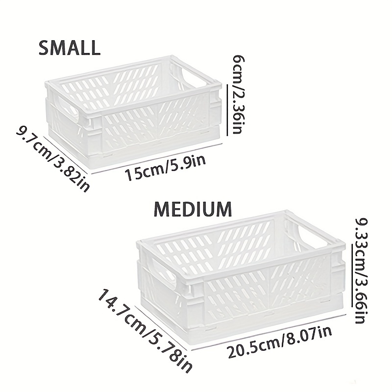 1pc Plastic Storage Basket For Desktop Snacks And Small Items