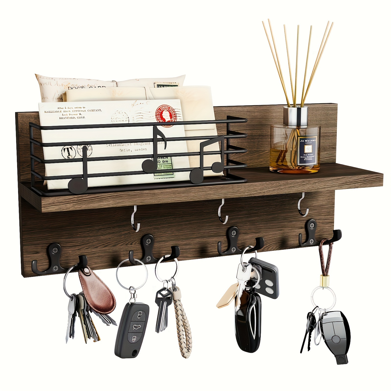 Indian Shelf 3 Pack Hook | Coat Hanger Hardware | Cream Hooks for Hanging  Coats Wall Mount | Iron Wall Mounted Key Hooks | Stripped Kids Coat Hooks