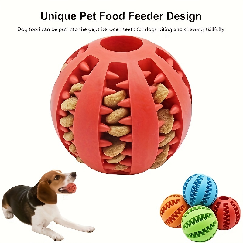 1pcs Funny Pets Dog Puppy Cat Ball Teeth Toy Chew Sound Dogs Play Fetching  Squeak Toys