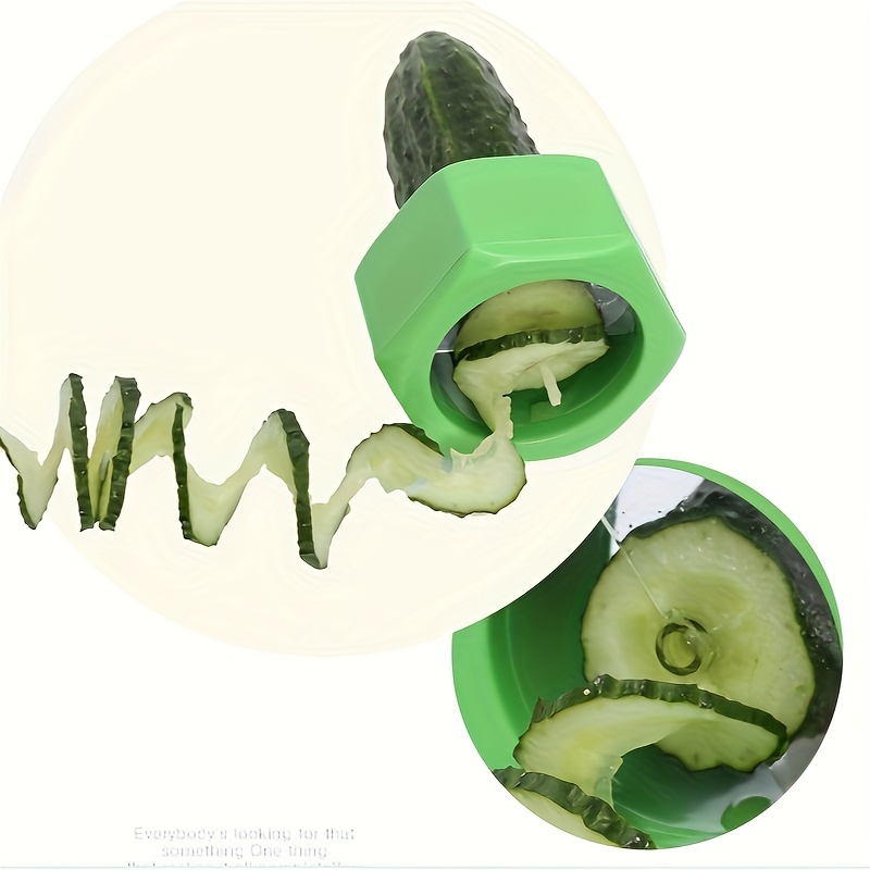 1pc PP Cucumber Spiral Cutter, Multifunction Vegetable Spiral