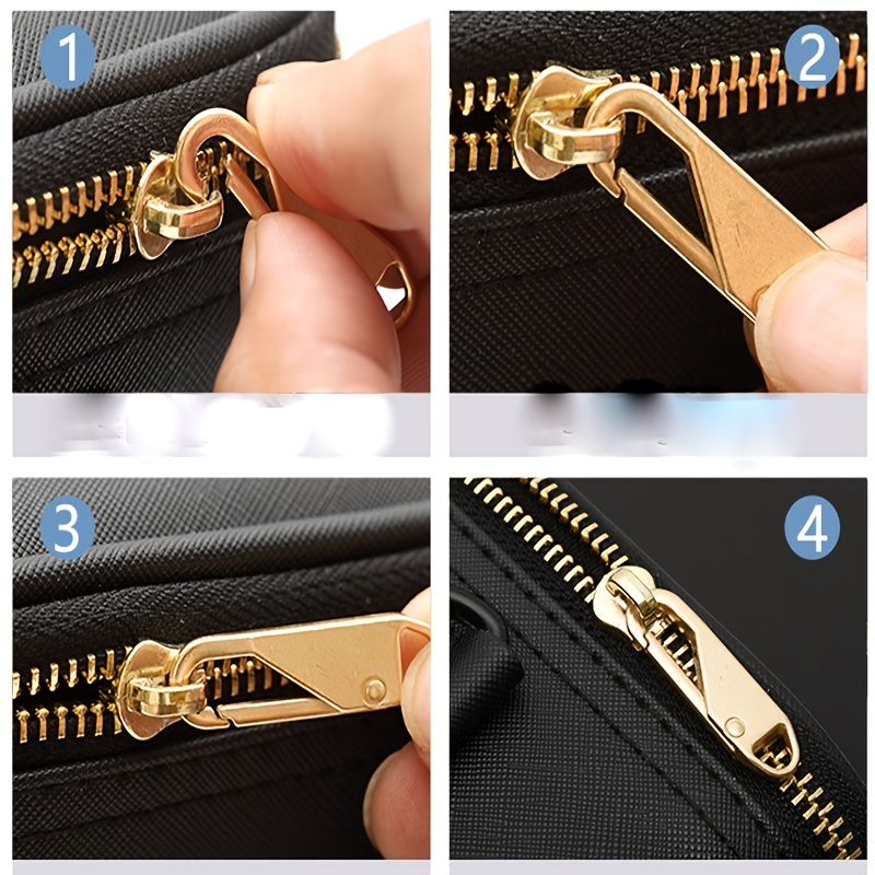 2Pcs Leather Zipper Pull Tab for Bags Garment Backpack Accessories