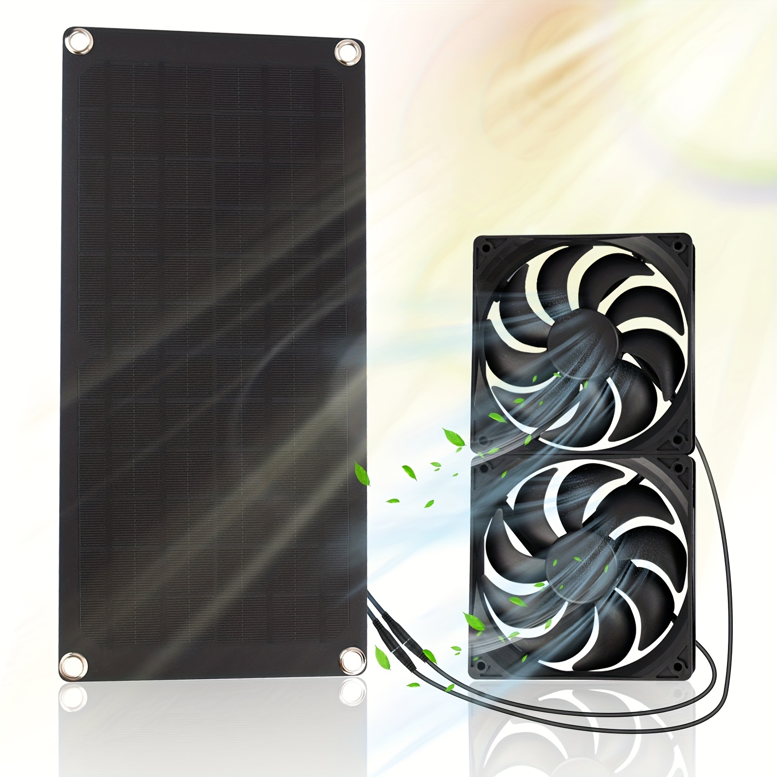 Solar Power Panel Exhaust Fan Solar Panel Fan Kit for Outside