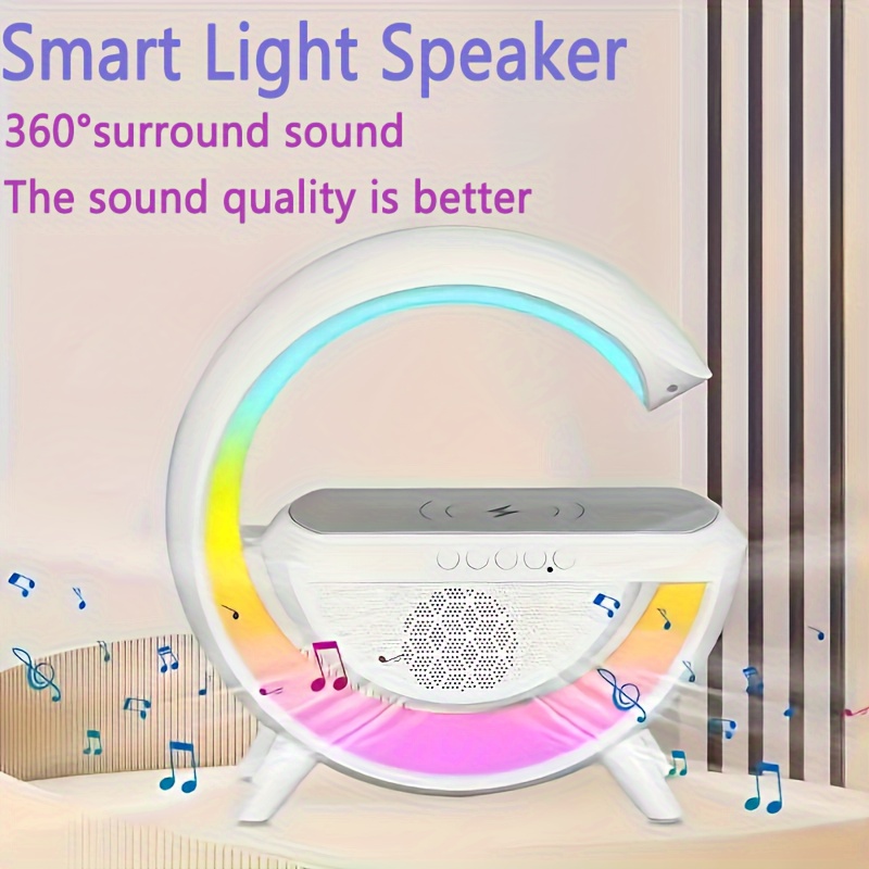 Haut-parleur sans fil Bluetooth BASS4 avec jeux de lumières RVB et