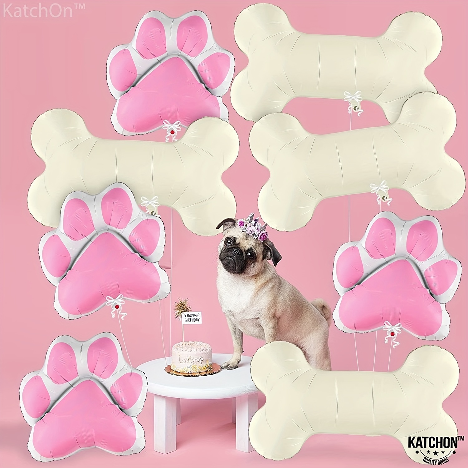 Pets Dog Paw Latex Balloons, Balloons Dogs Cats