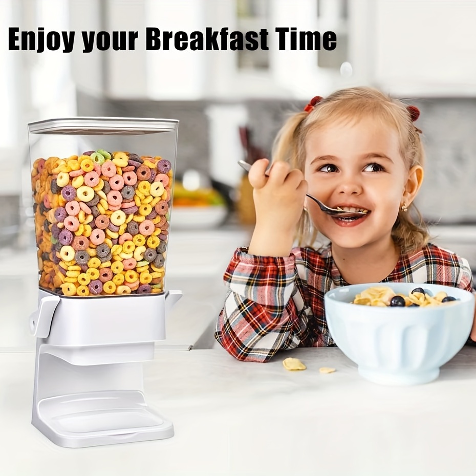 Cereal Dispenser Countertop, Large Capacity Cereal Dispenser for Pantry,  Triple Food Dispenser Cereal Containers Storage Dispenser for Candy Nut  Grain