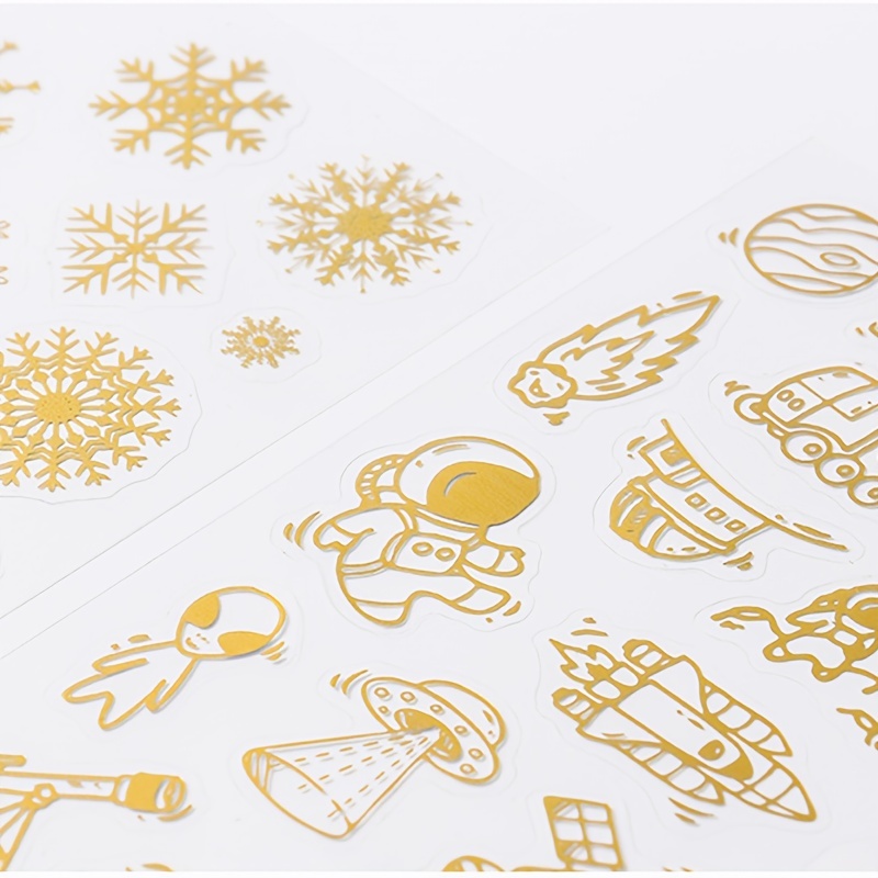 50pcs Colorful Snowflake Stickers,DIY Materials