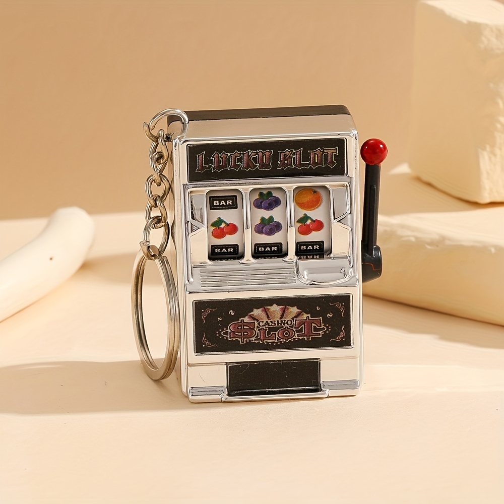 Keychain Toy Fruit Machine Slot Machine, Pendant Accessories