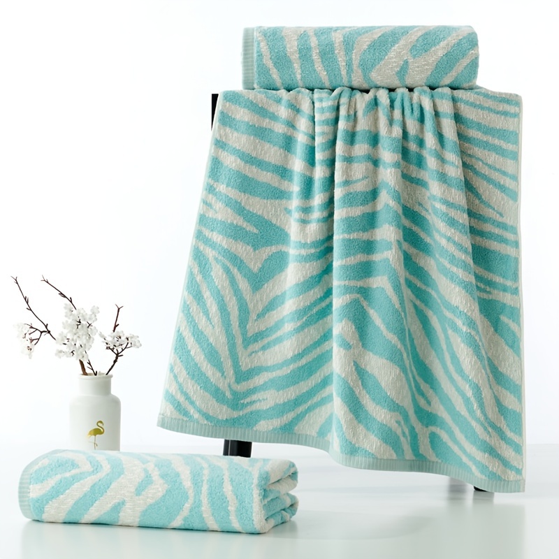 Zebra print best sale bath towels